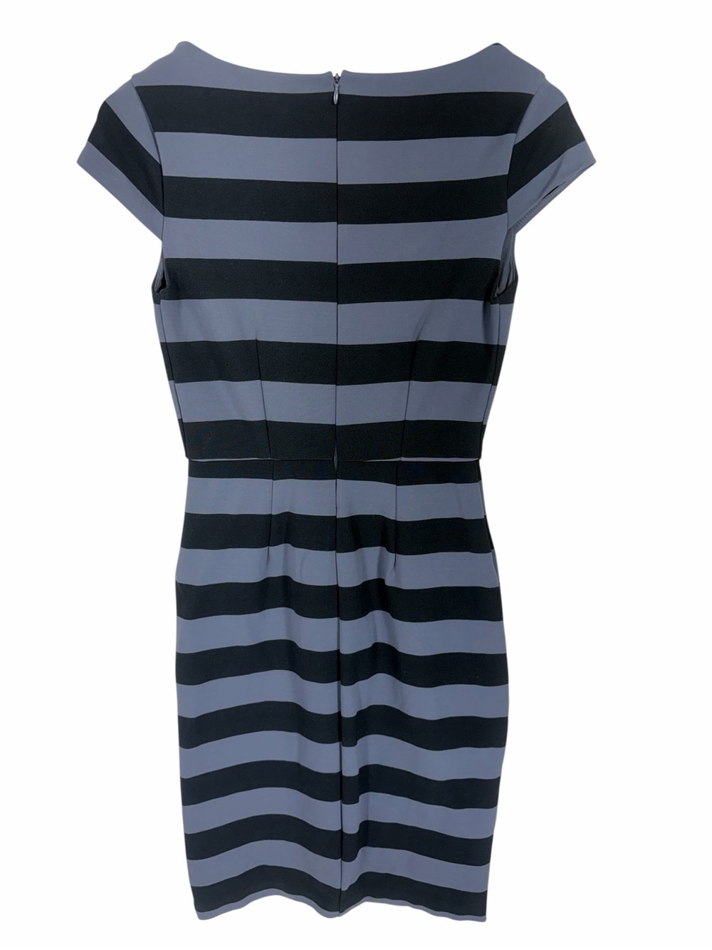 Victoria's Secret Black and Gray Striped Scoop Neck Sheath Dress size 2 - Picture 4 of 10